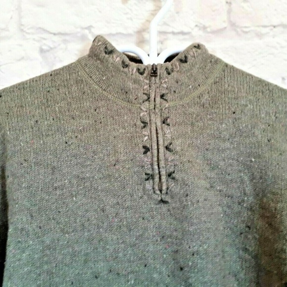 Woolrich Willow Heather Green Wool Blend Sweater - Picture 4 of 8